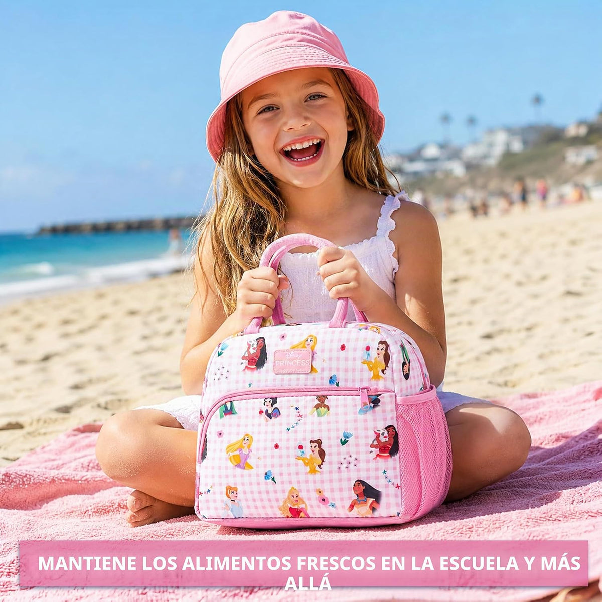 Get Trend Bolsa de almuerzo con aislamiento para niñas Princesas Di...