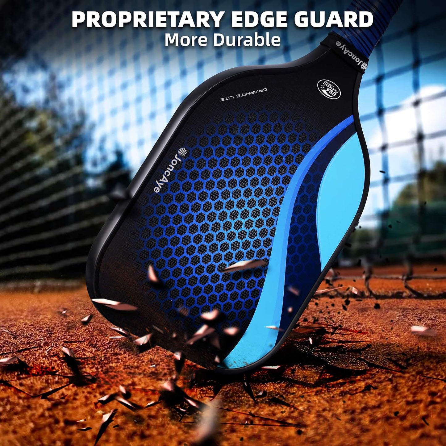 JoncAye Pickleball Paddles Juego de 4 o 2, raquetas de fibra de vid...
