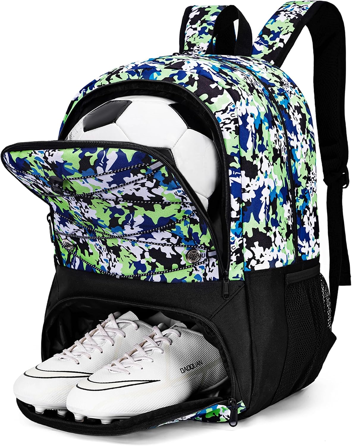 Hsmihair - Mochila de fútbol juvenil - Mochila para fútbol y balonc...