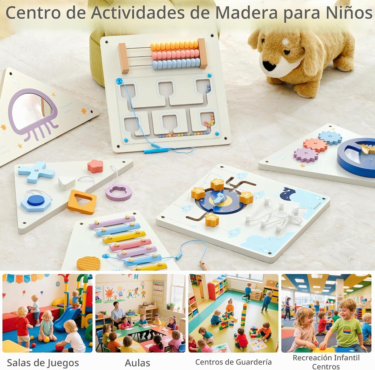 Pillowhale Tangram - Paneles de Tablero Ocupado de Actividades de P...