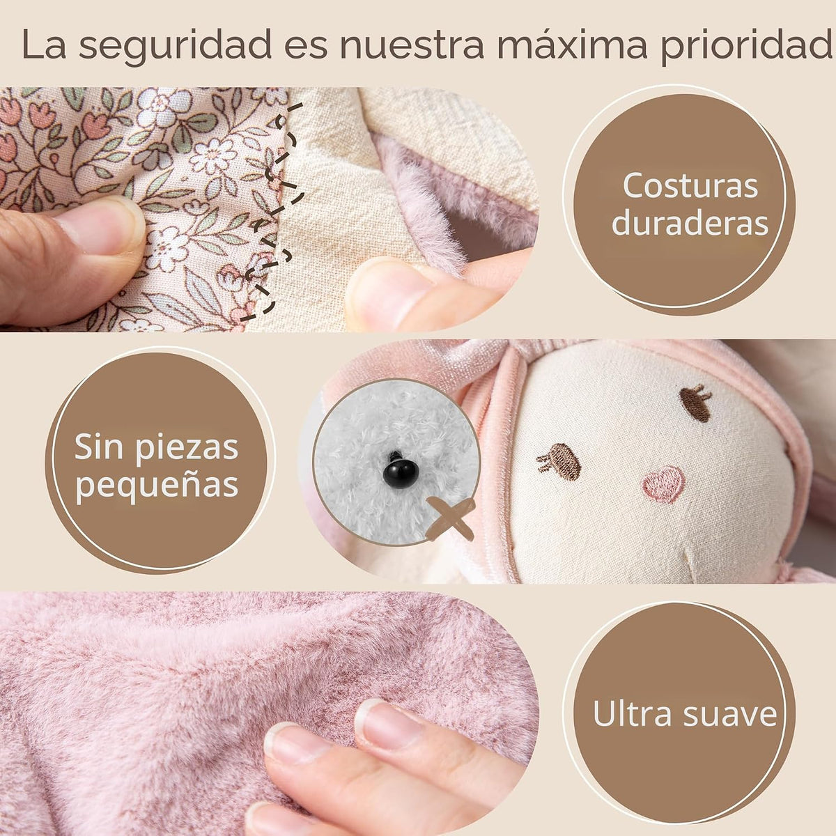 Moonkie Manta de seguridad para bebé con mordedor de silicona, mant...