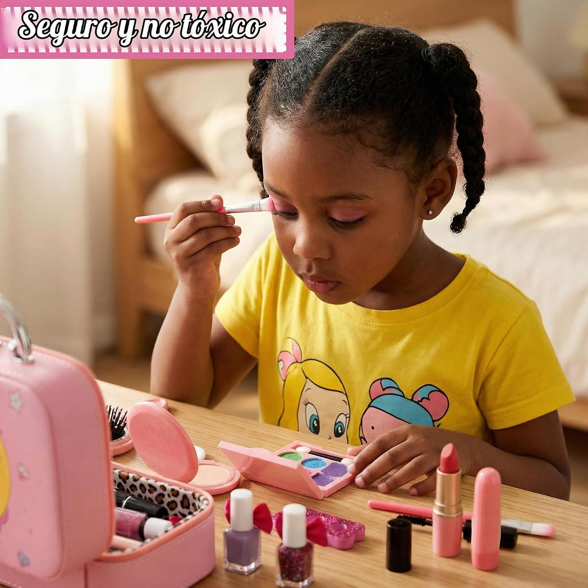 For Ideahome Juguetes de maquillaje lavables para niñas, juego de m...