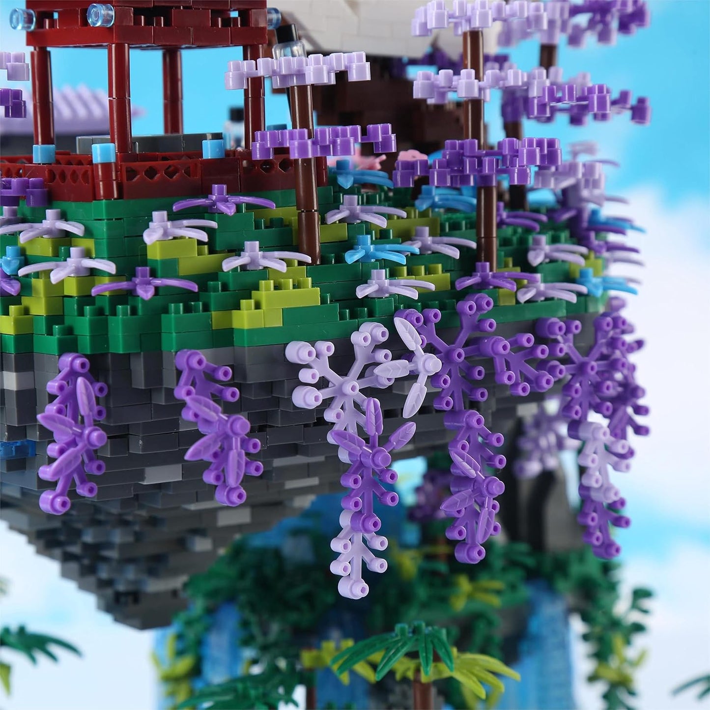 Yushinv Juego de construcción de árbol de cerezo en flor con caja,...