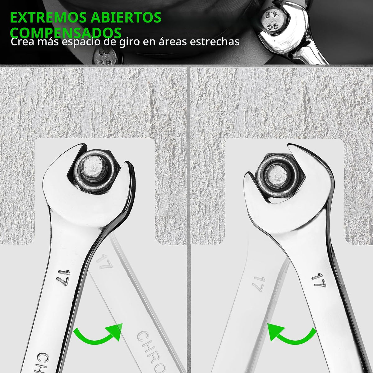 SWANLAKE GARDEN TOOLS - Juego de llaves métricas de 15 piezas, jueg...