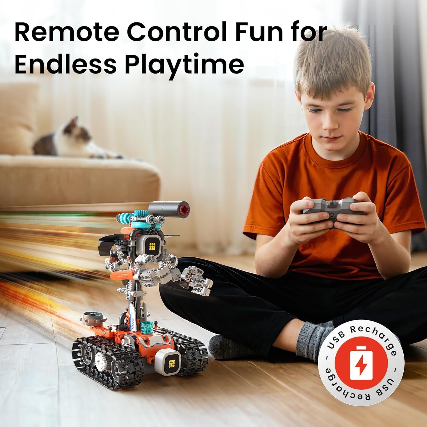 Sillbird Robot Kit de construcción con control remoto STEM regalo p...