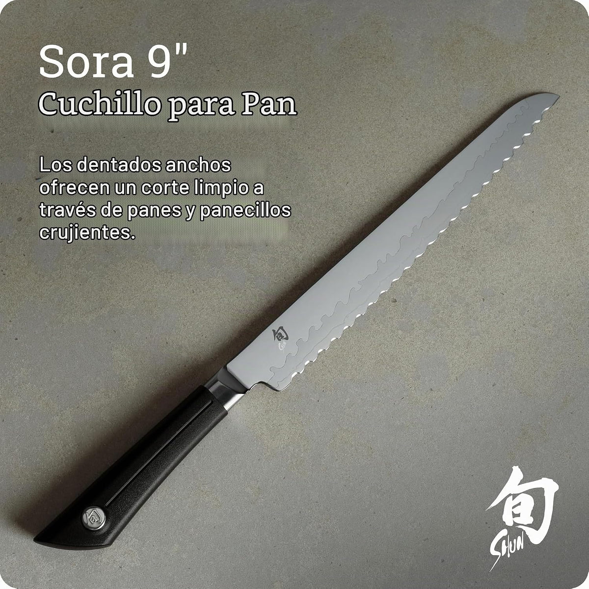 Shun Sora - Cuchillo para pelar, Pan, 9 pulgadas, Metálico | Cuchil...