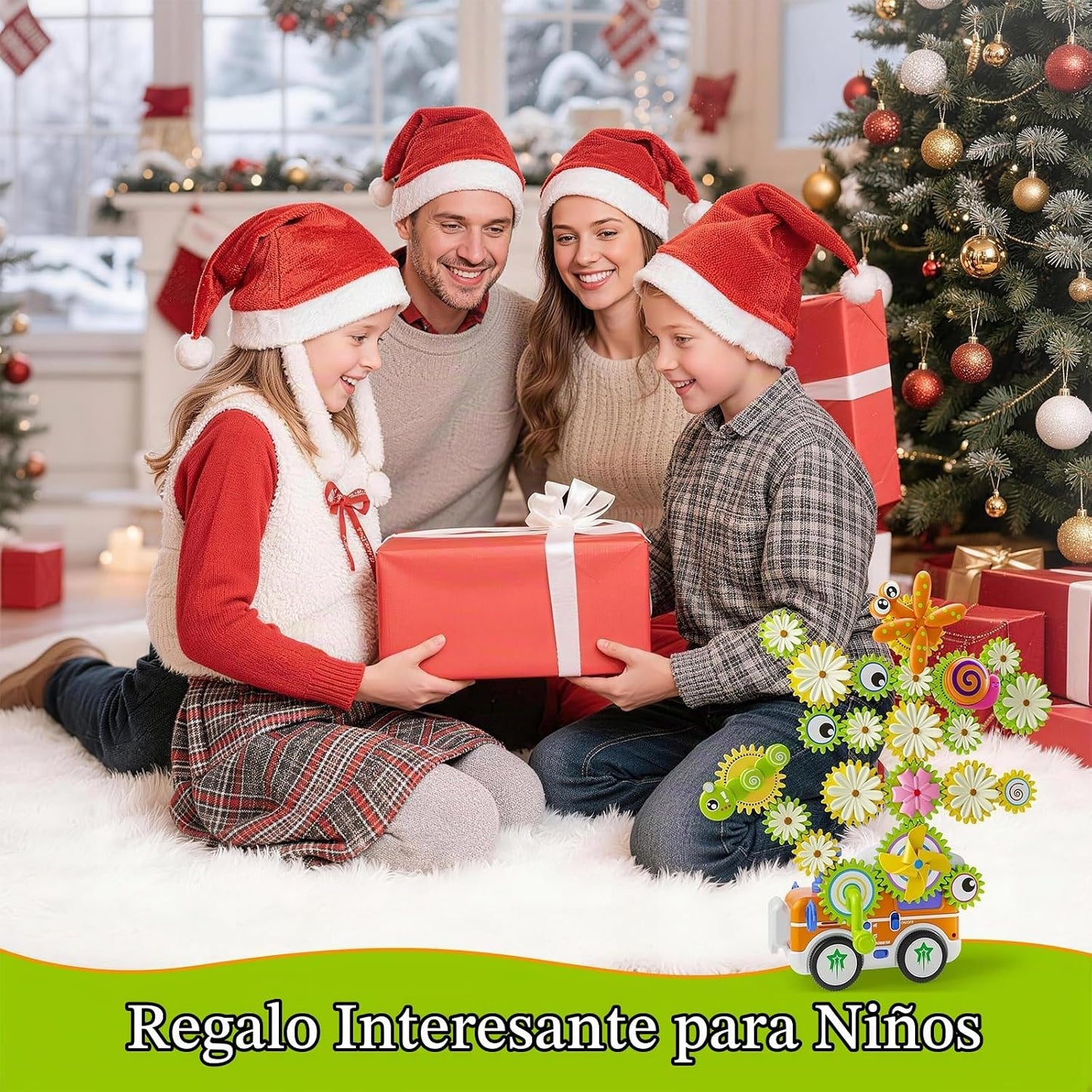 Juguetes de construcción de engranajes para niños a partir de 3 año...