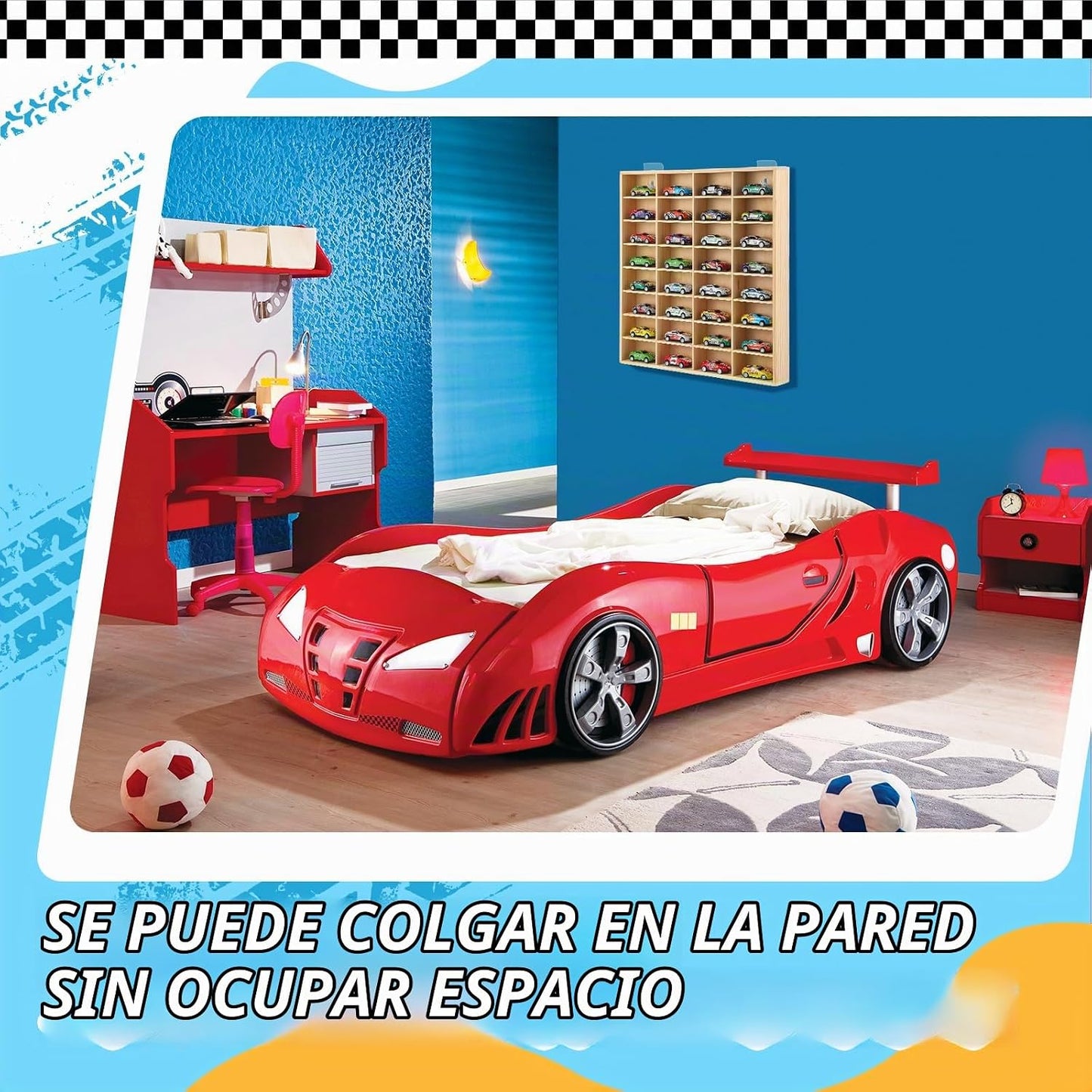 Seenelling Hot 1\/64 - Vitrina de ruedas fundidas a presión para au...