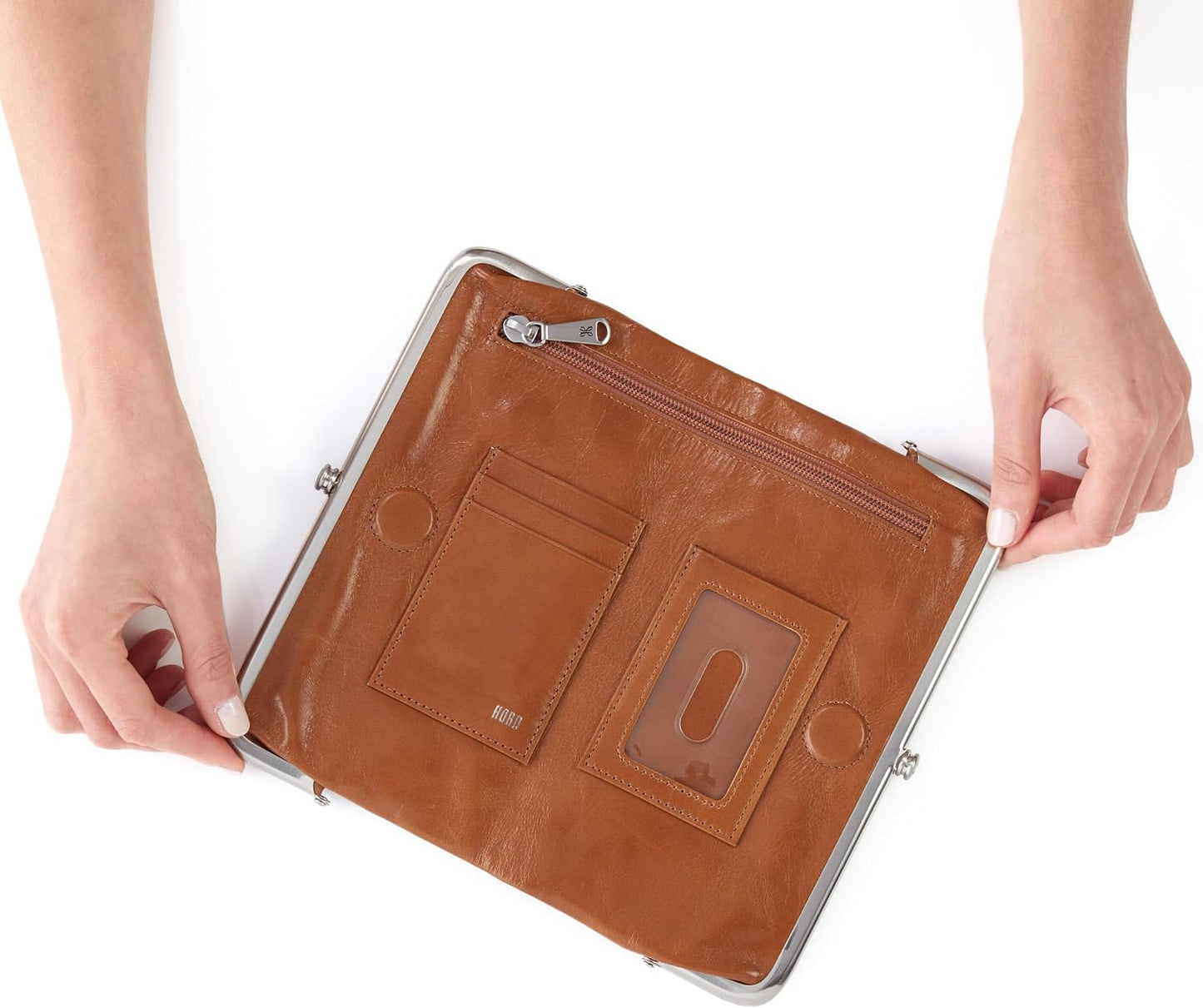 HOBO Cartera de mano de piel Lauren para mujer | Marco de inspiraci...