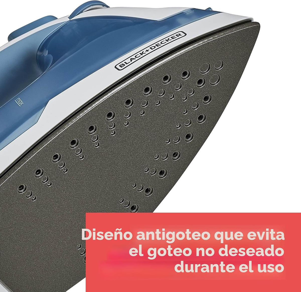 Fácil plancha de vapor antiadherente BLACK+DECKER IR40V compacta co...