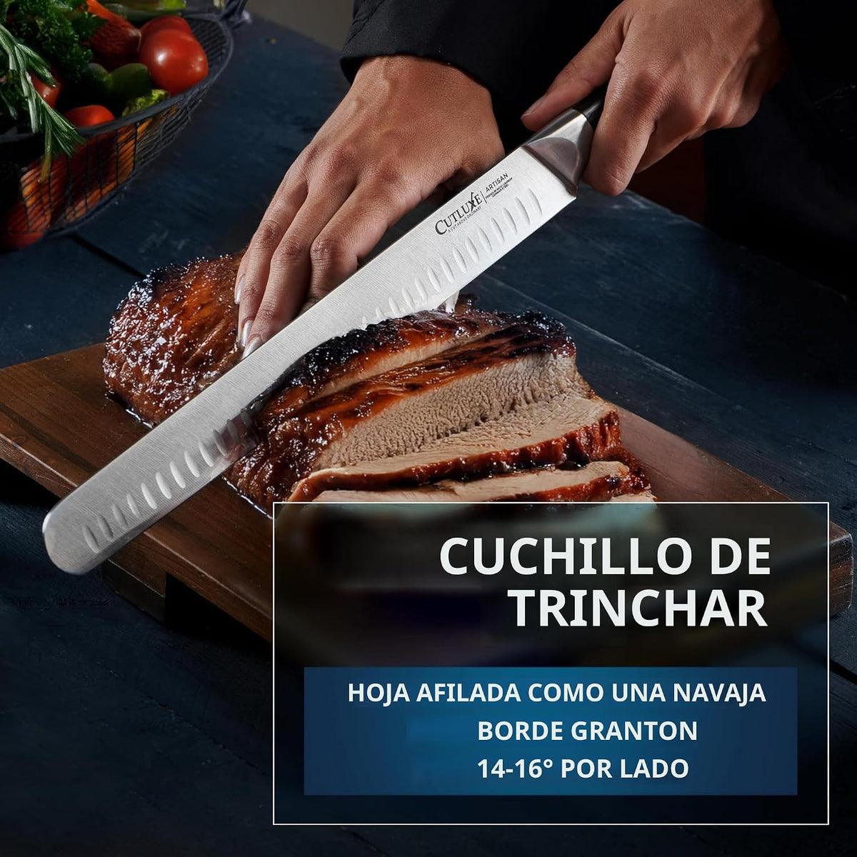 Set de cuchillos de carnicero Cutluxe \u2013 Cuchillo para carne de...