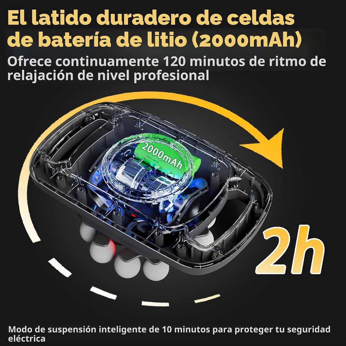 HYUVCX Juego de 18 pistolas de masaje de cabeza, masajeador de perc...