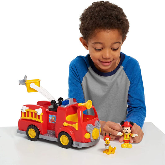 Disney - Juego de figura y vehículo del camión de bomberos de Micke...