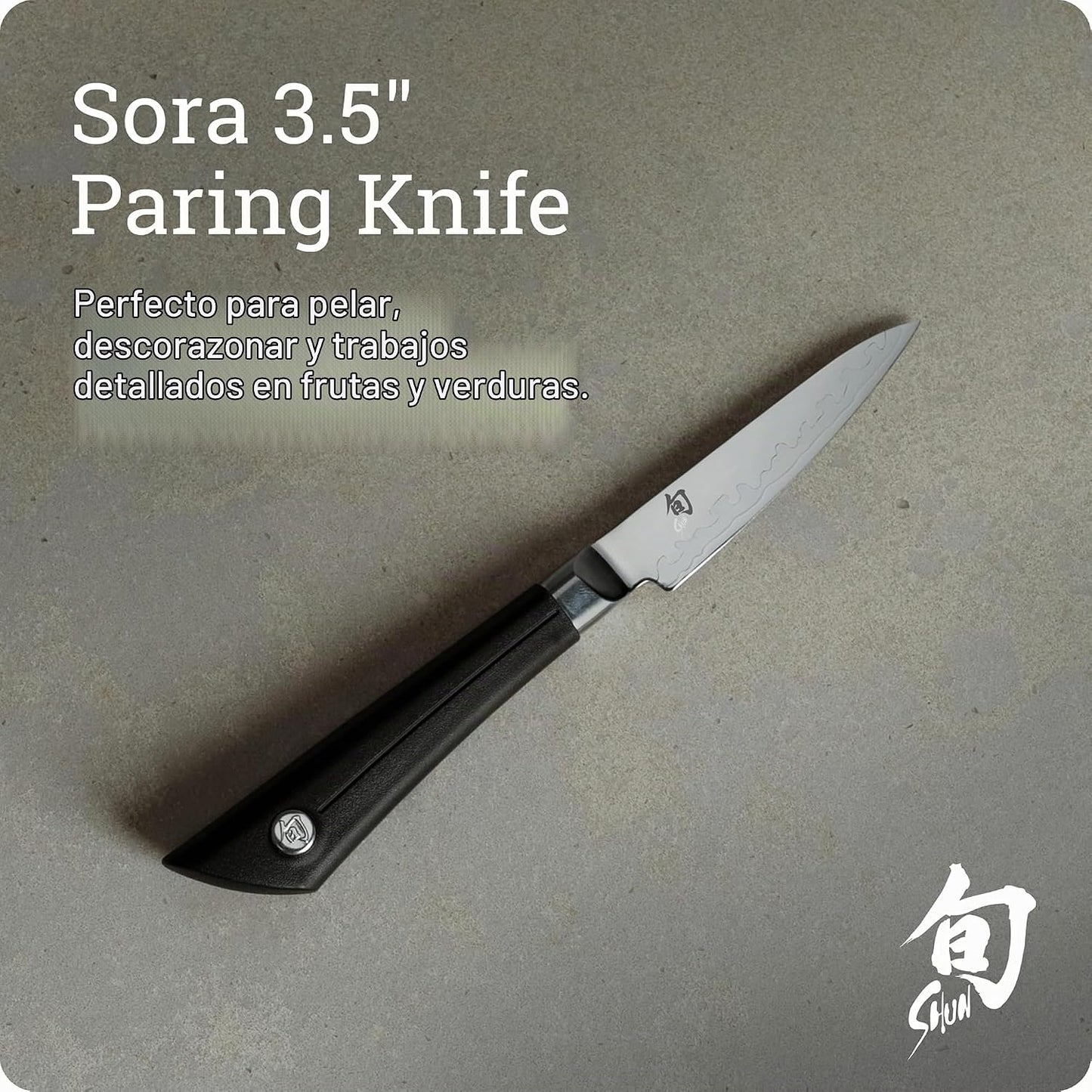Shun Sora - Cuchillo para pelar, Pelar, Metálico | Cuchillo japonés...