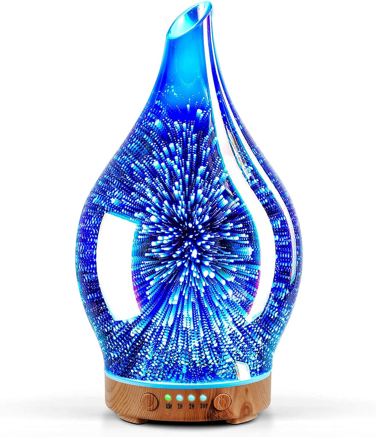 Porseme Difusor de Aceite 3D de Vidrio Aromaterapia Humidificador U...