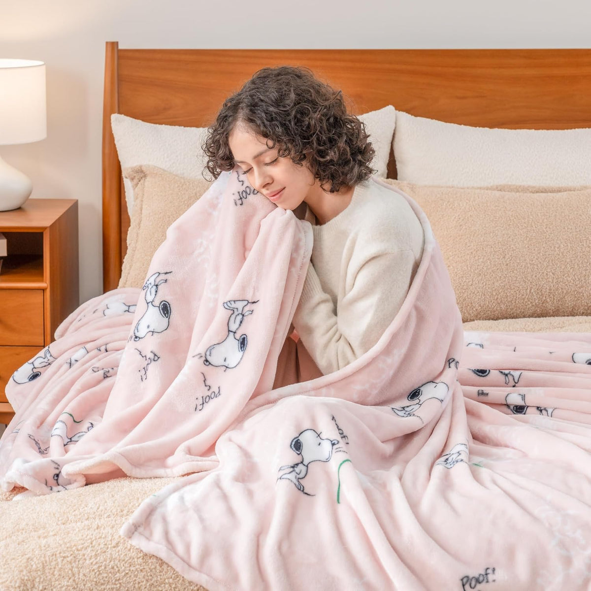 Berkshire Blanket Peanuts® VelvetLoft® - Manta de felpa de Snoopy c...