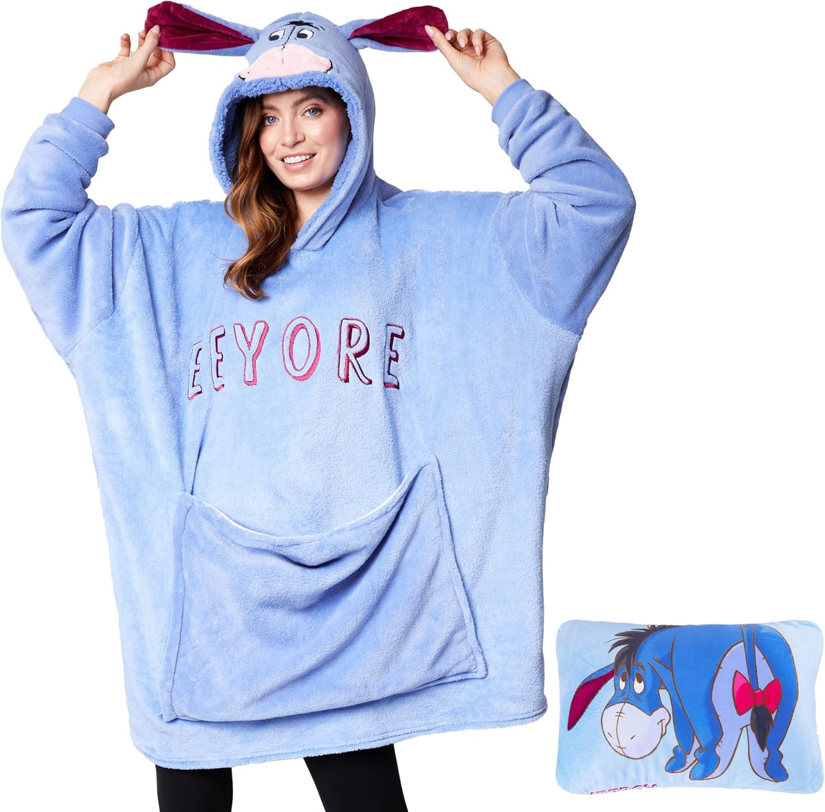 Disney Stitch Blanket - Sudadera con capucha para adultos, 2 en 1,...