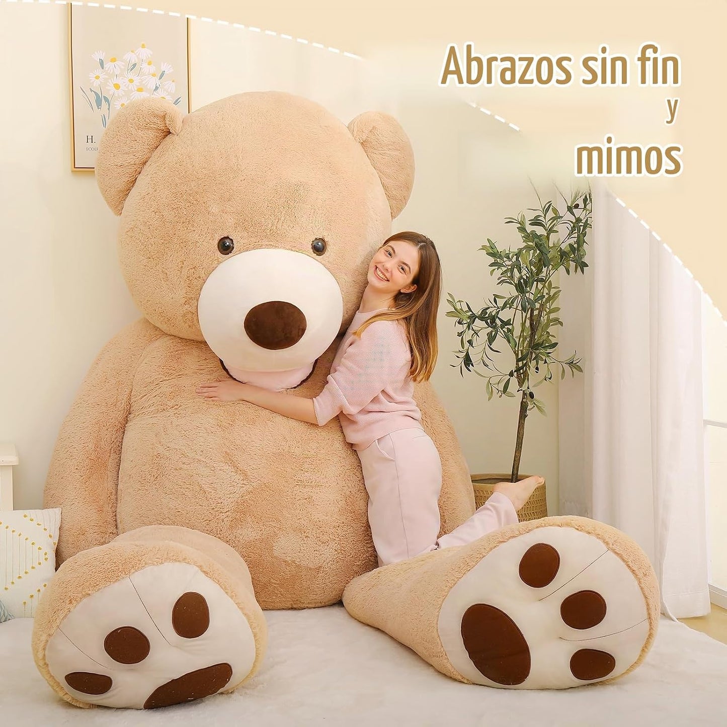 MaoGoLan Oso de peluche gigante enorme de 8.5 pies suave y tierno p...
