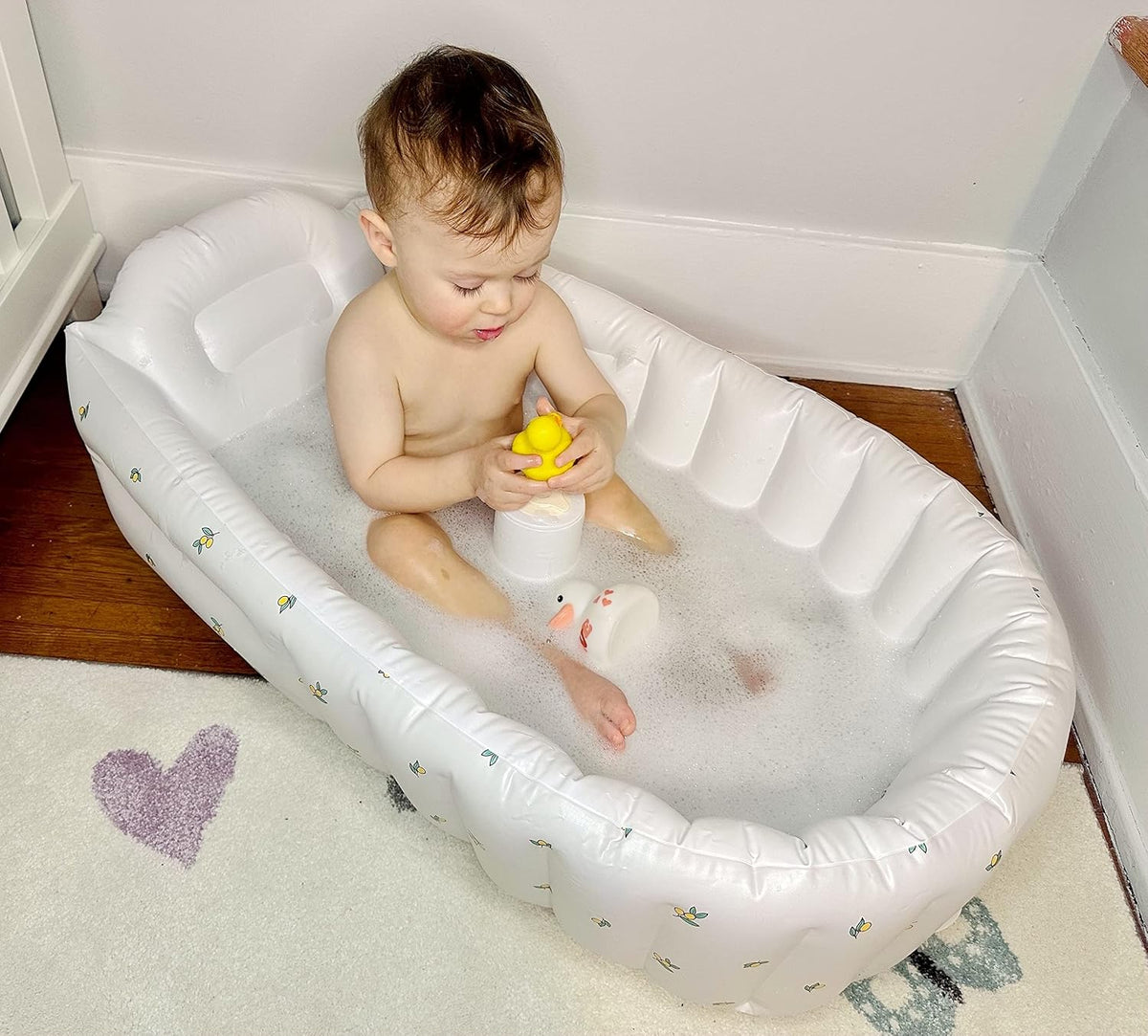 MINK Bañera inflable para niños pequeños \u2013 Bañera portátil con...