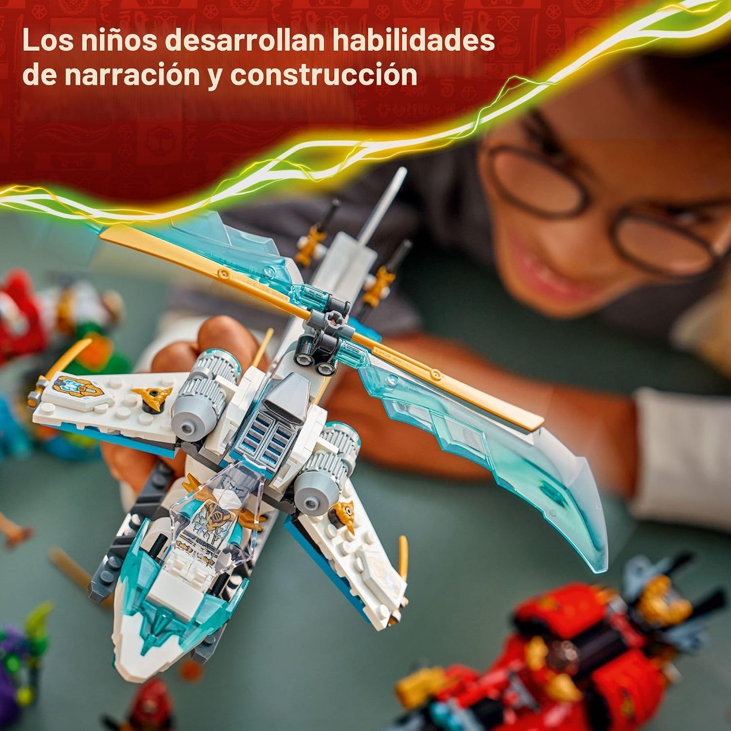 LEGO NINJAGO Juego de construcción de vehículo ninja con casa en el...