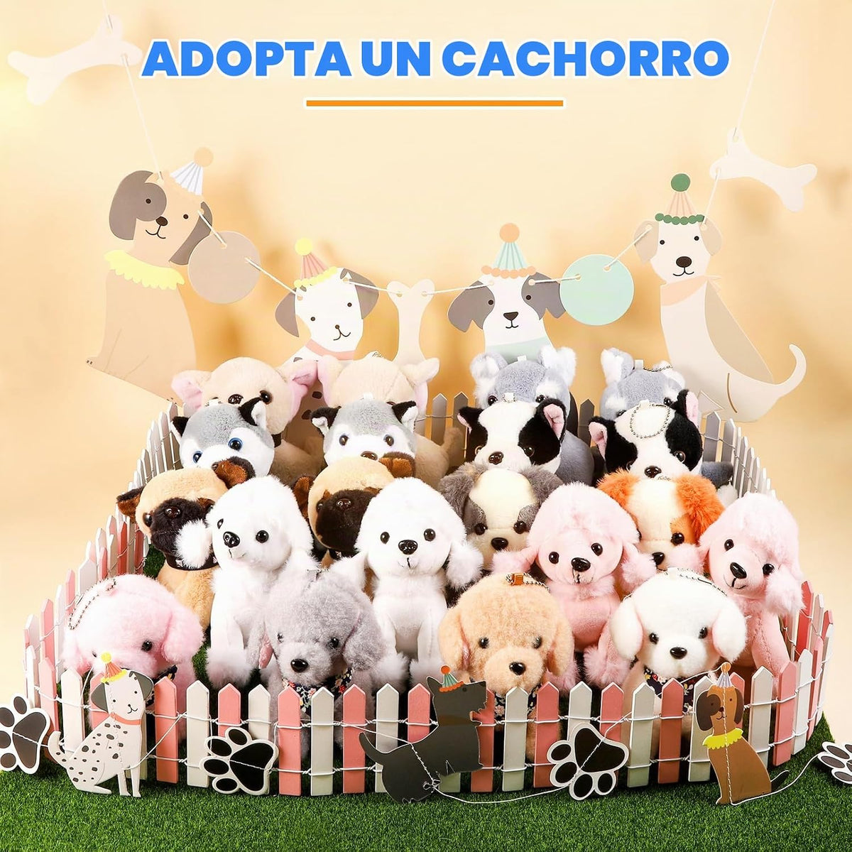 Niceup Mini Cachorros de Peluche 20 Piezas Perros de Peluche Adopta...