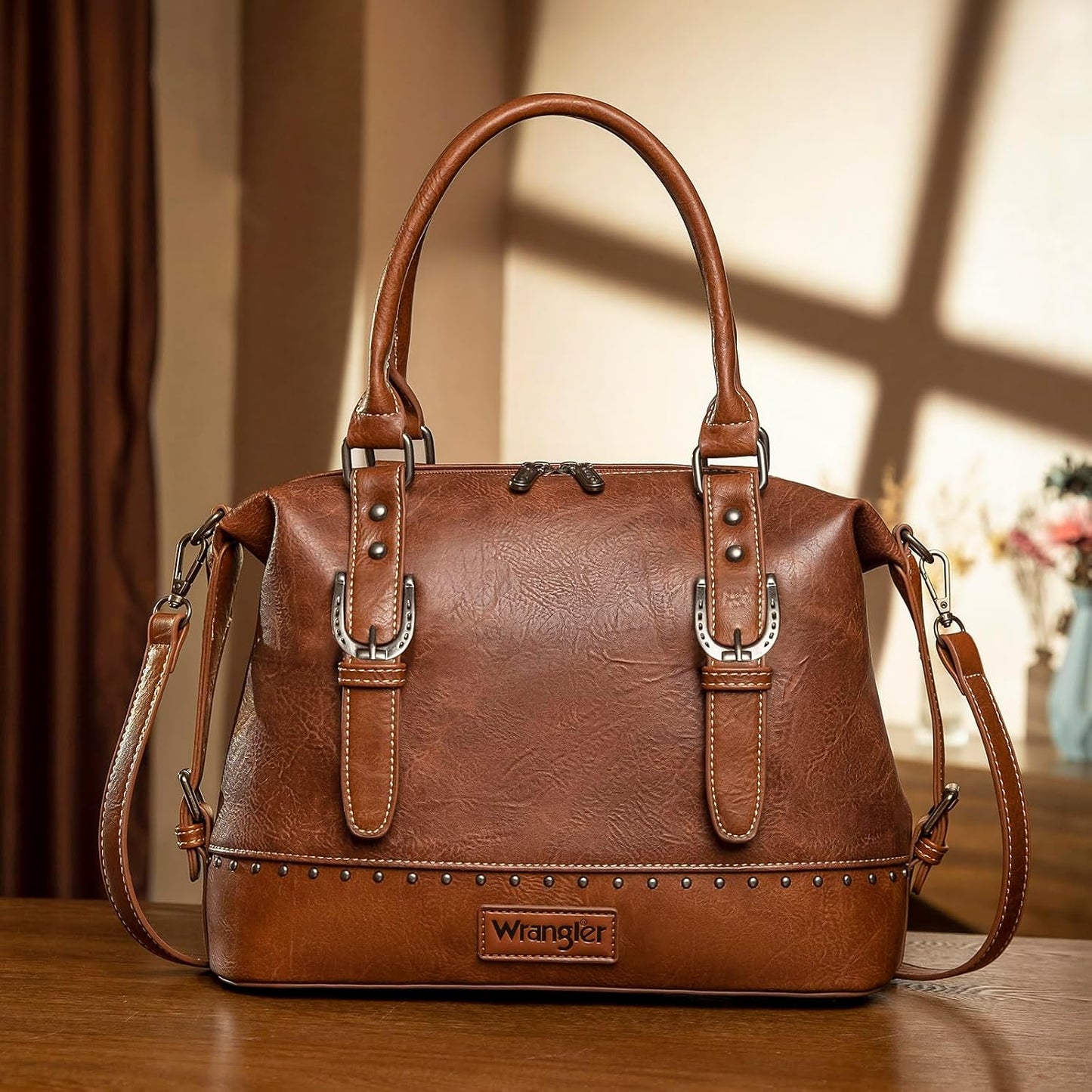 Wrangler Doctor Bag Bolso de mano con asa superior, bolso Hobo de h...