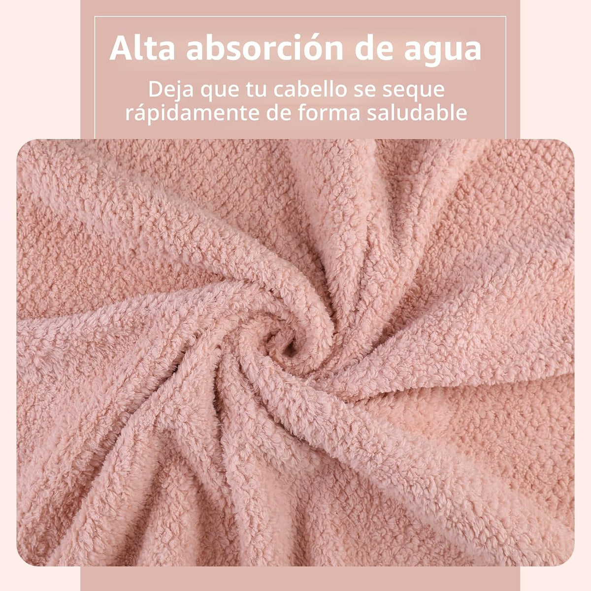 Laojbaba Toalla de microfibra para el cabello de secado rápido, toa...
