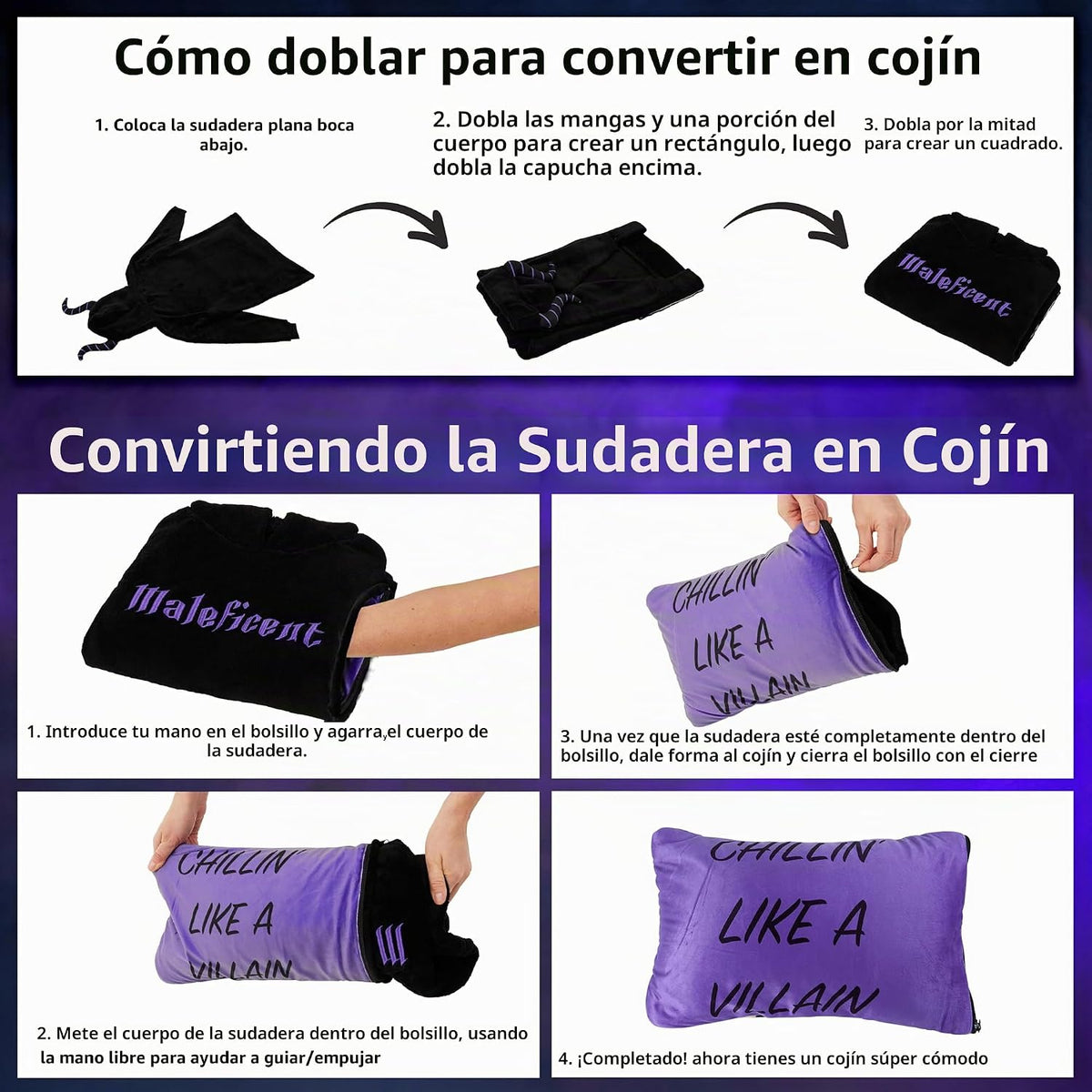 Disney Stitch Blanket - Sudadera con capucha para adultos, 2 en 1,...