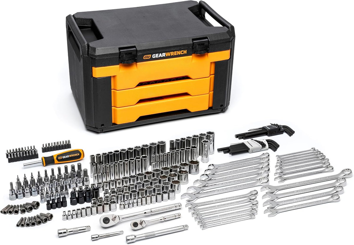 GEARWRENCH - Juego de herramientas mecánicas de 232 piezas, 72T, 6...