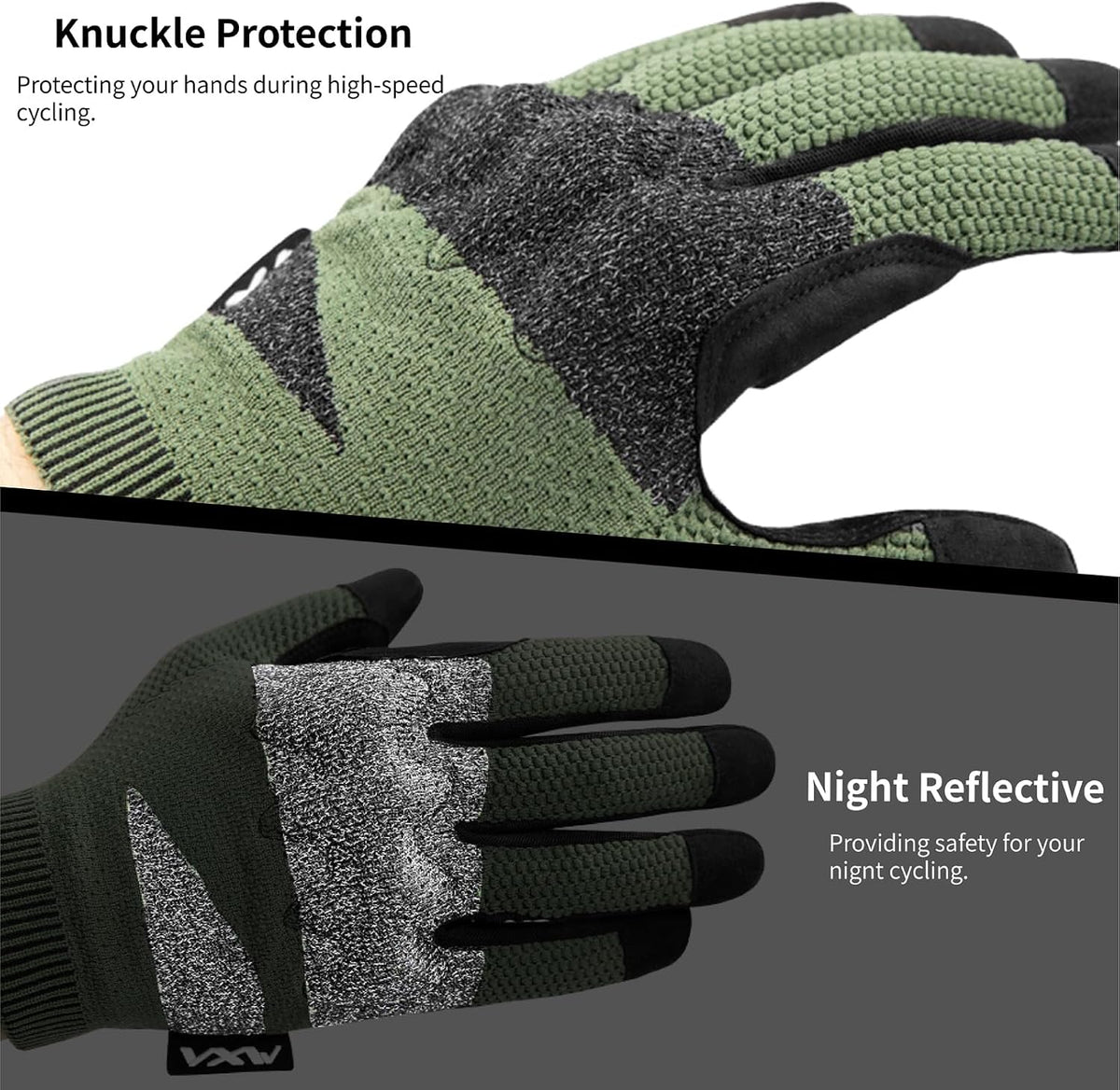 VXW Guantes de motocicleta para hombre \u2013 Guantes tácticos prot...