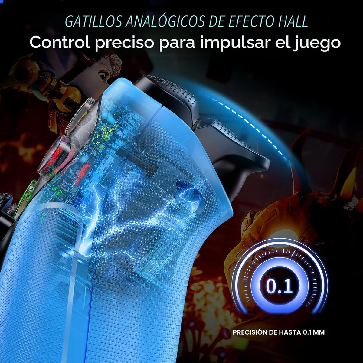 Dinosoo Controlador inalámbrico RGB para PS5\/PlayStation 5 PC, Con...
