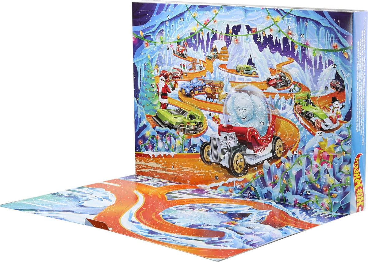 Hot Wheels Juego de autos de juguete y juego, calendario de Advient...