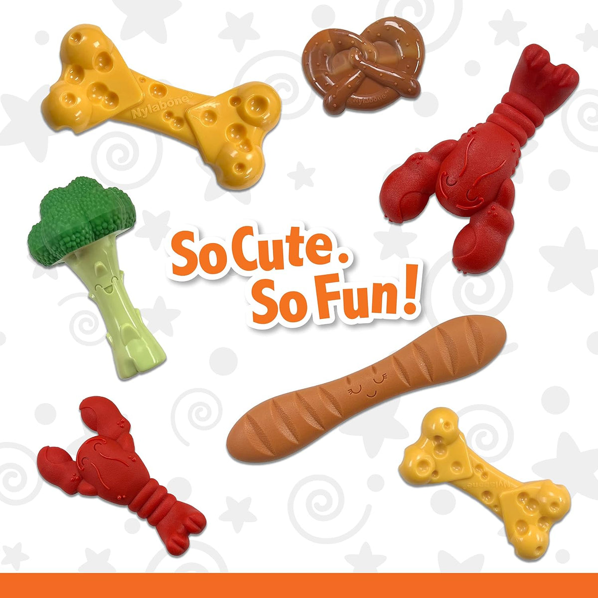 Nylabone Juguete de queso para perros, juguete masticable para perr...