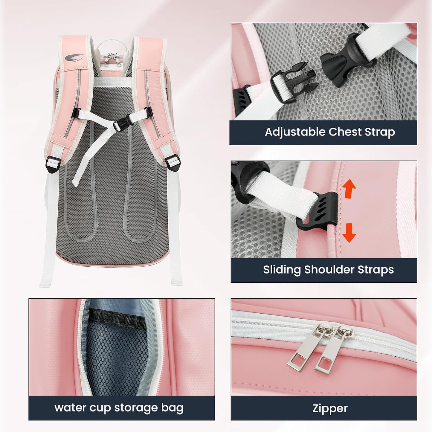 CCGTIOR Bolsa para Raqueta De Tenis Mochila Pickleball Padel con Co...
