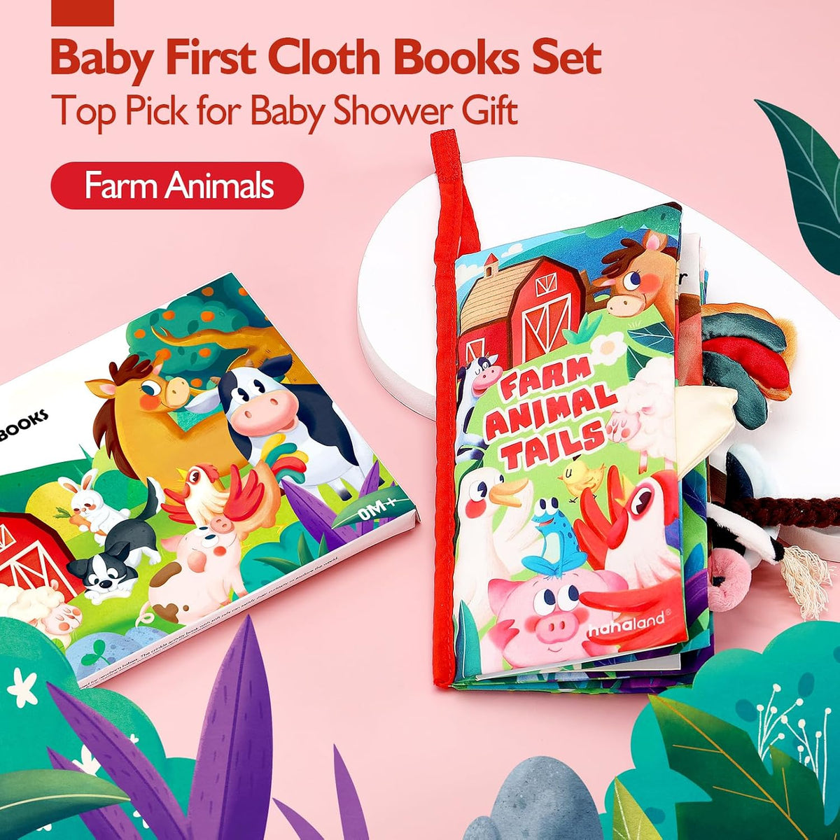 hahaland Libros para bebés de 0 a 6 meses \u2013 3D Touch and Feel...