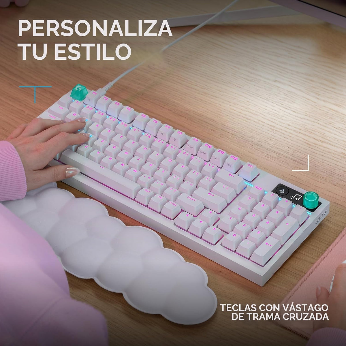 Logitech G Teclado para juegos de 316 x 98, velocidad de informe de...