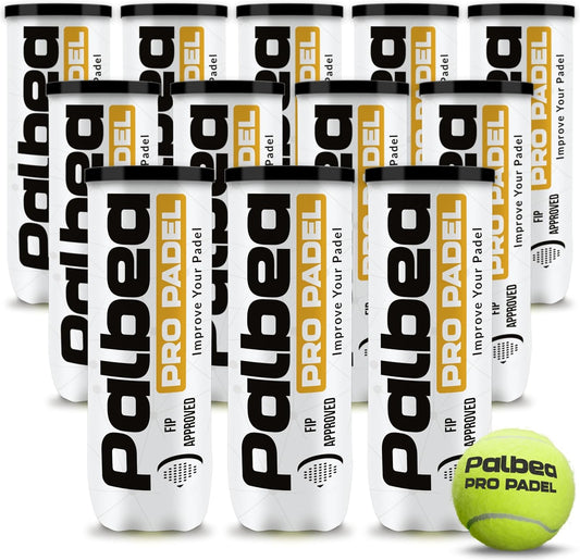 Palbea Pelotas de Padel PRO. 6\/12\/24 Tubos de 3 Pelotas de Pádel...