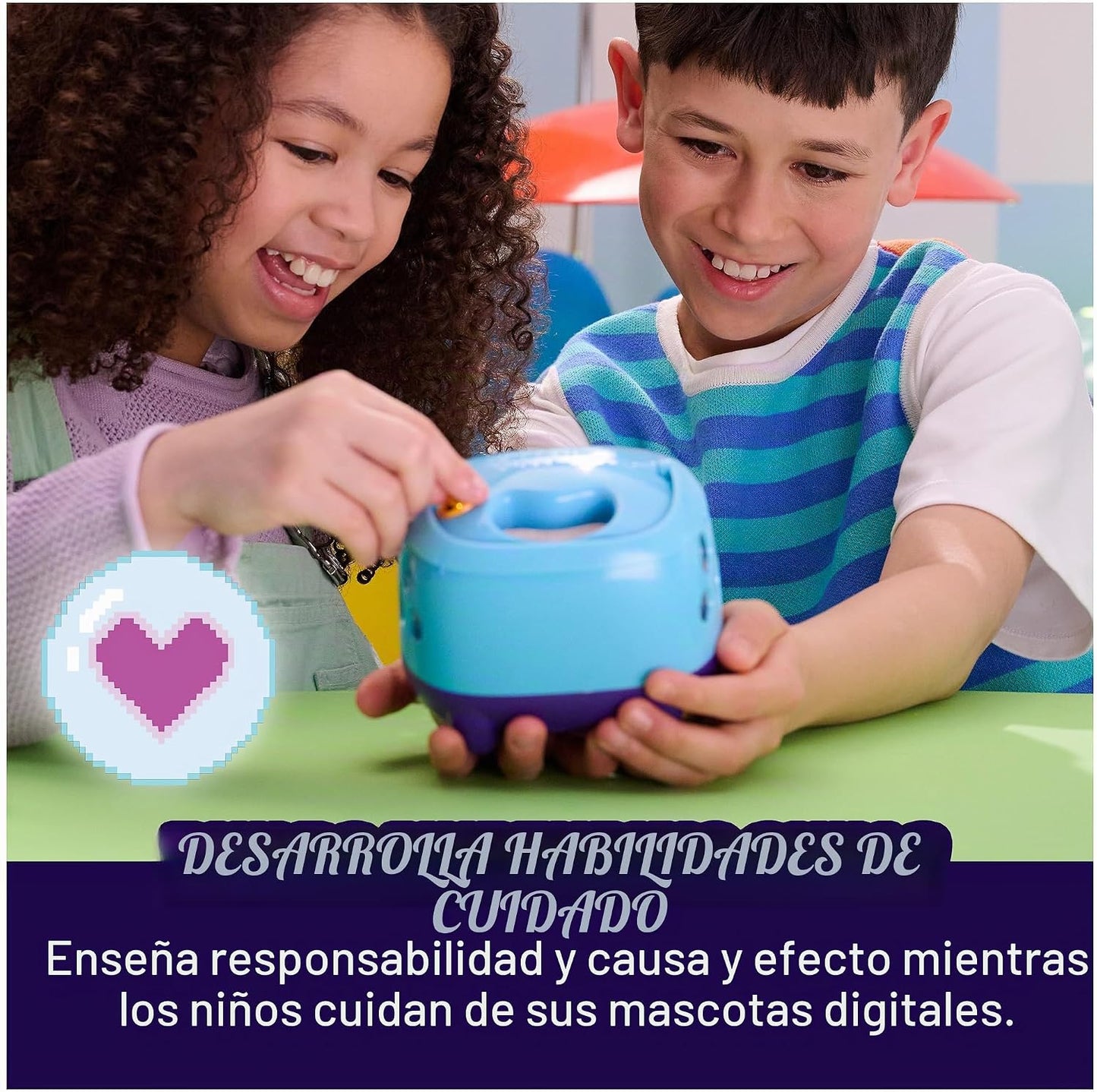 BITZEE Acuario Juguete interactivo para pecera y mascota digital, a...