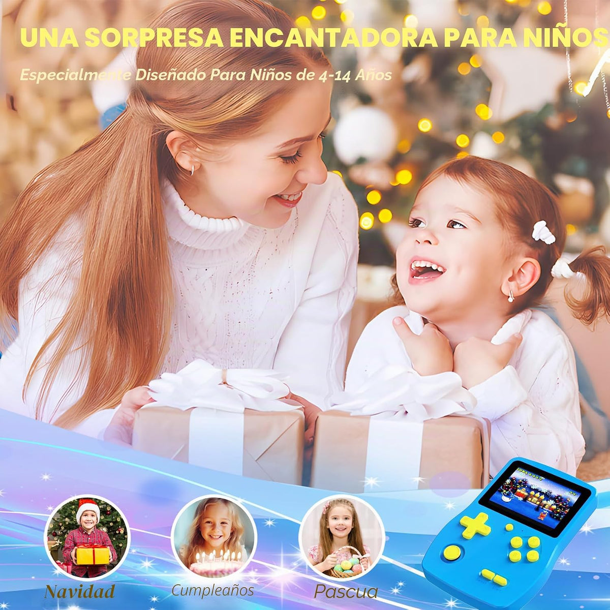 Juego de mano de 32 bits para niños precargado 139 videojuegos, jug...