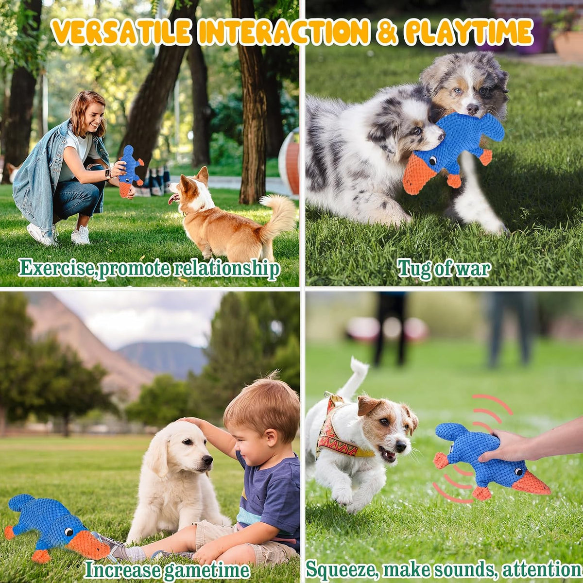 Vitscan Juguetes chirriantes para perros masticadores agresivos de...