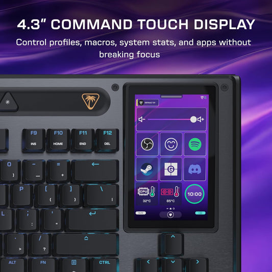 Turtle Beach Command Series KB7 TKL - Teclado para juegos con cable...