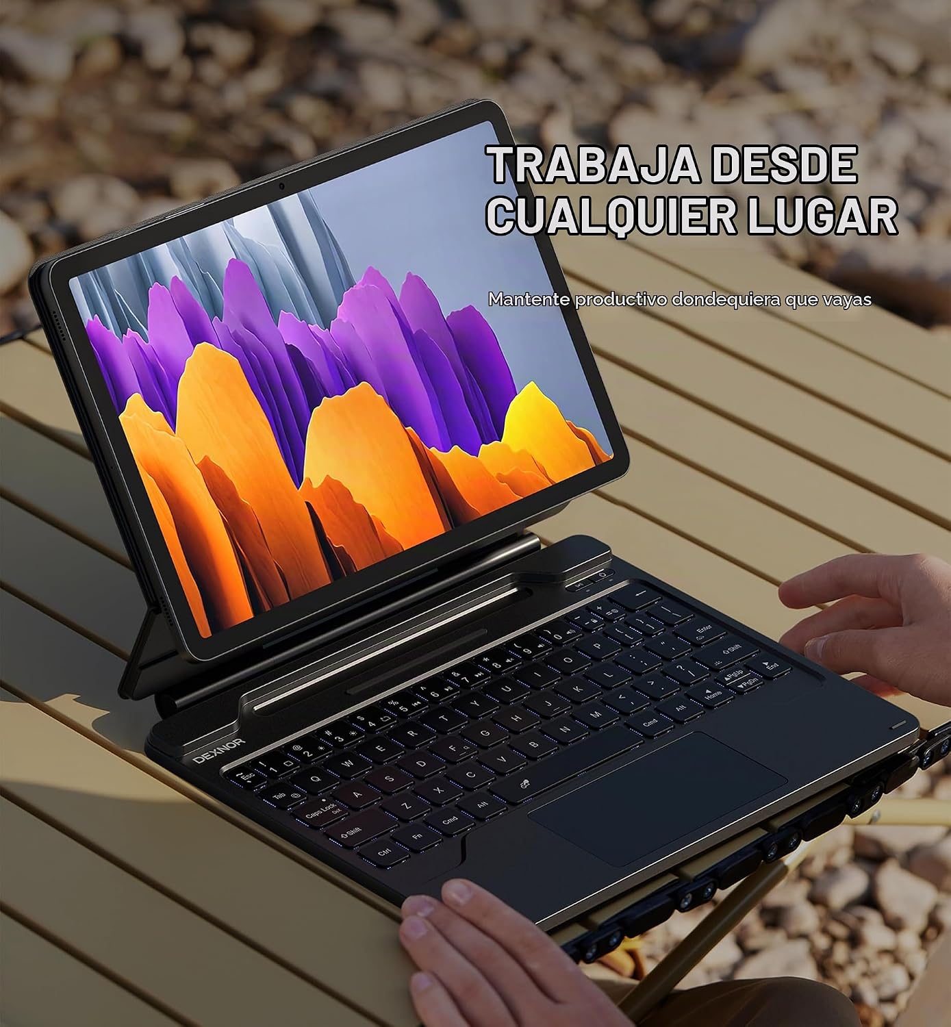 Dexnor Para Samsung Galaxy Tab S8\/S7 Funda Con Teclado Soporte Mag...