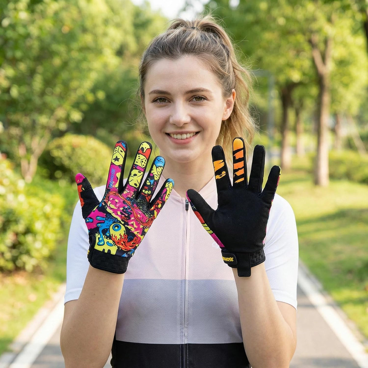 TATACLEA Monster Graffiti - Guantes de motocicleta para motocross,...