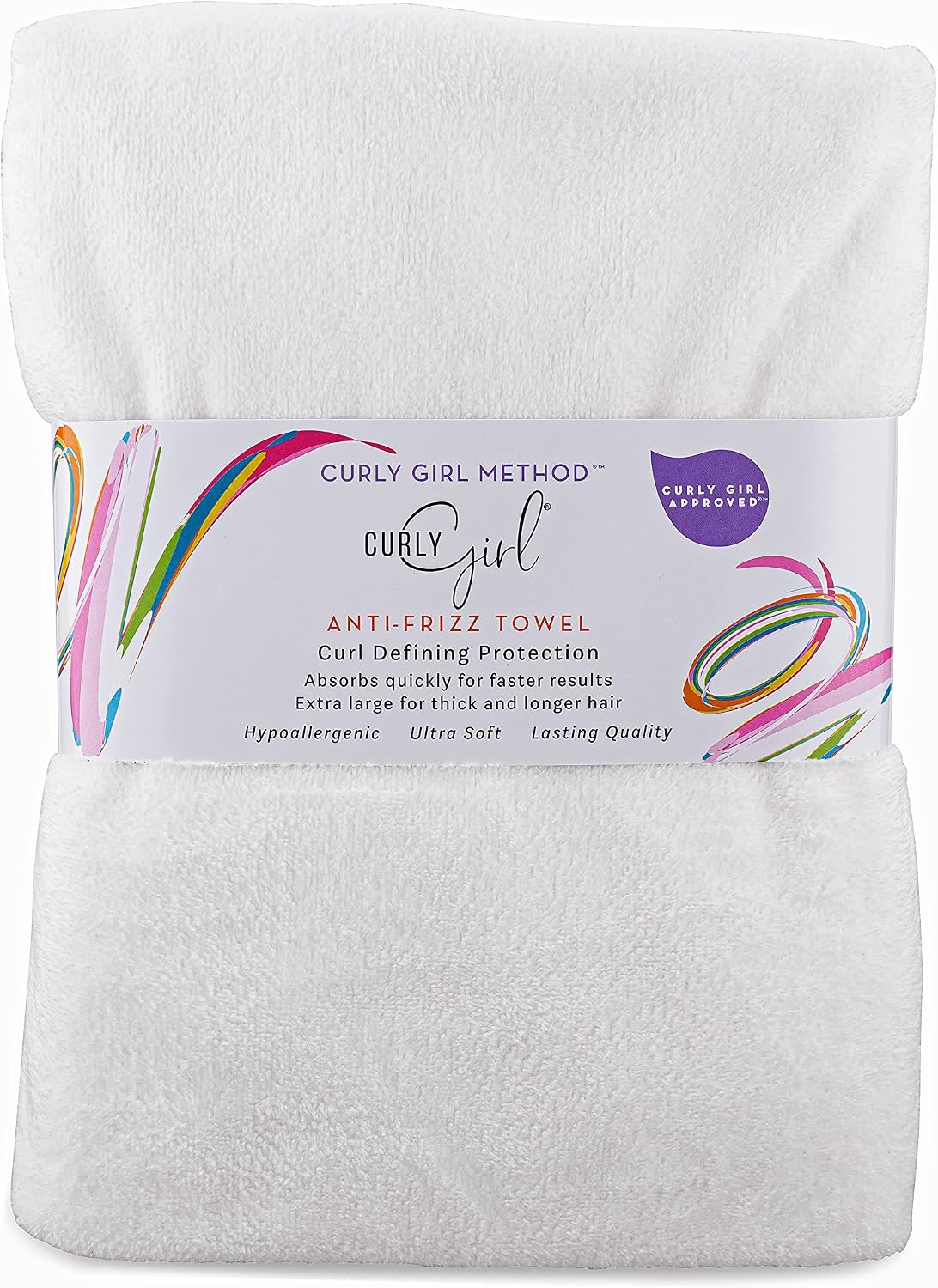 Toalla Curly Girl para mujeres con rizos, antiencrespamiento, absor...