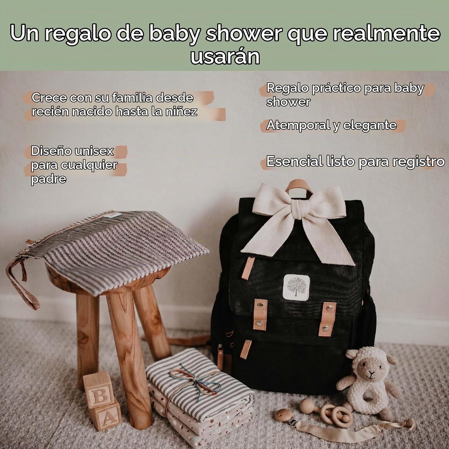 Parker Baby Co. Mochila para pañales - Bolsa de pañales grande con...