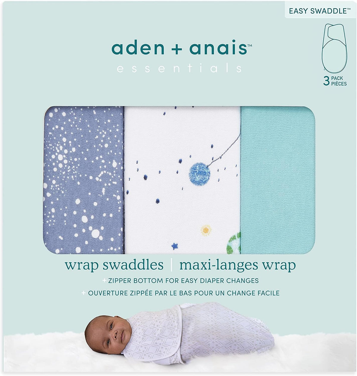 aden + anais Essentials - Manta para envolver con facilidad al reci...