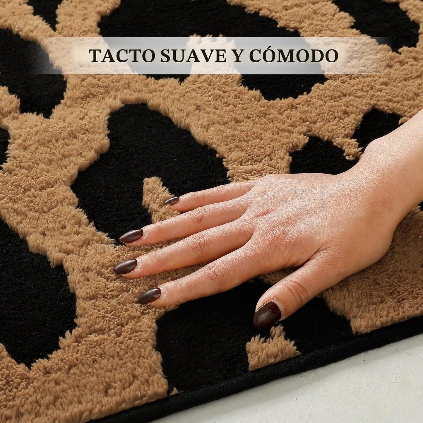 YIHOUSE Alfombras de leopardo de 5 x 7 pies, alfombra suave de felp...