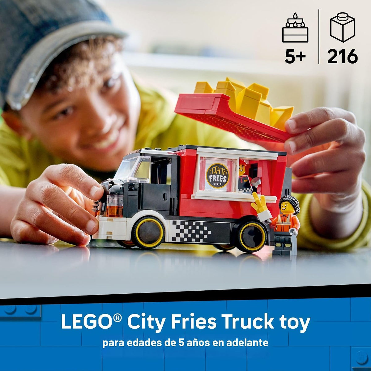 LEGO City Fries - Camión de comida para niños, juguete de juguete d...