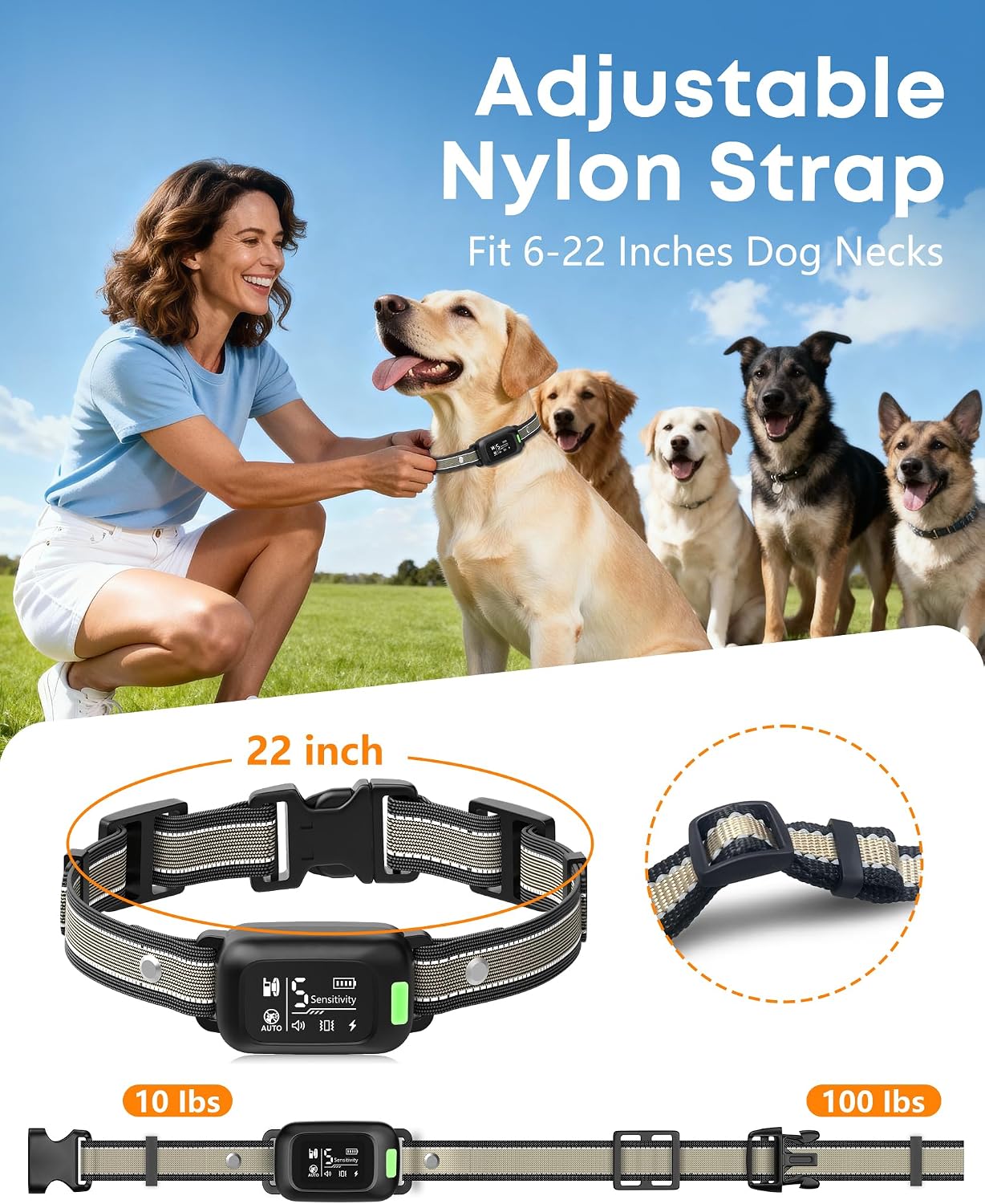 Collar 2 en 1 para Ladridos y Descarga Eléctrica para Perros \u2013...