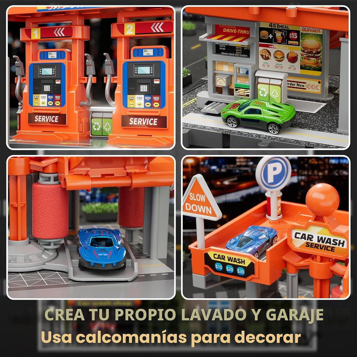 KIZONLY Conjunto de Juguetes de Coches, Juego de Actividad de 3 en...